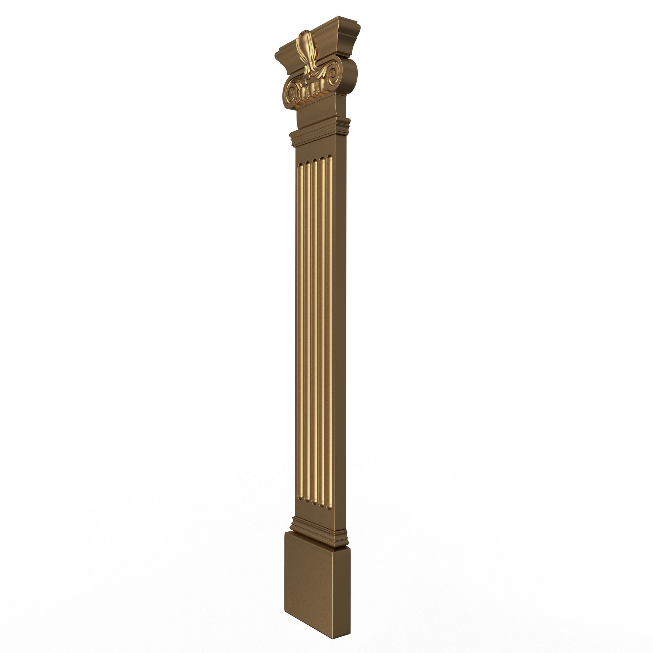 Column Capital 0303 Low-poly 3D model_2