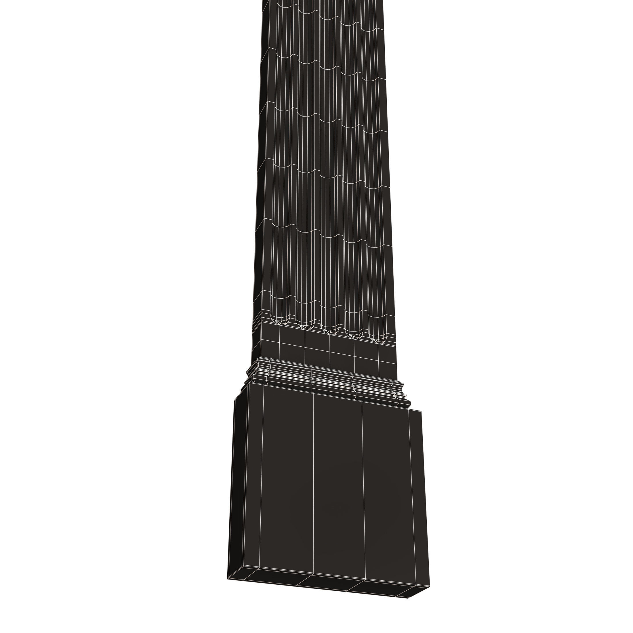 Column Capital 0303 Low-poly 3D model_13