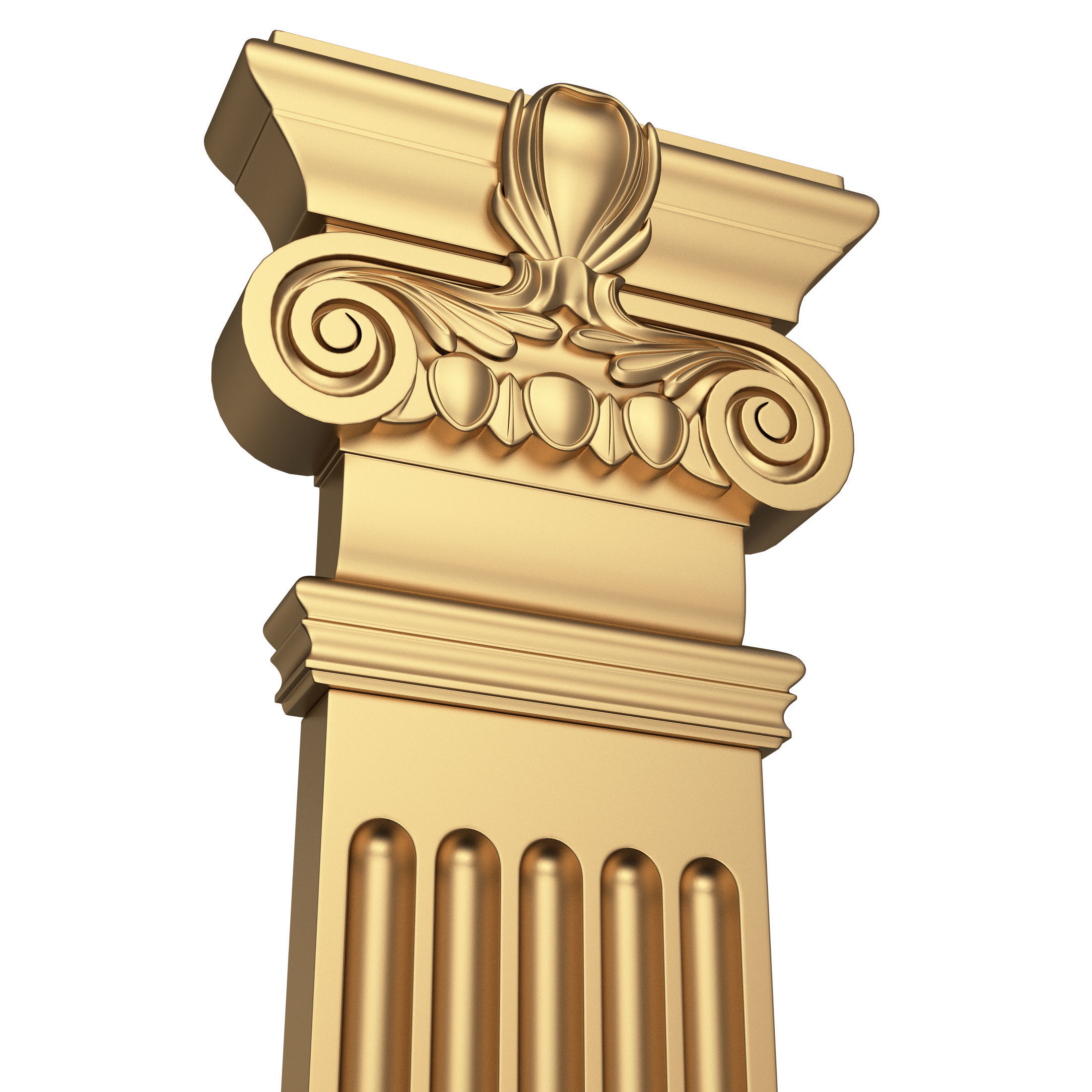 Column Capital 0303 Low-poly 3D model_4