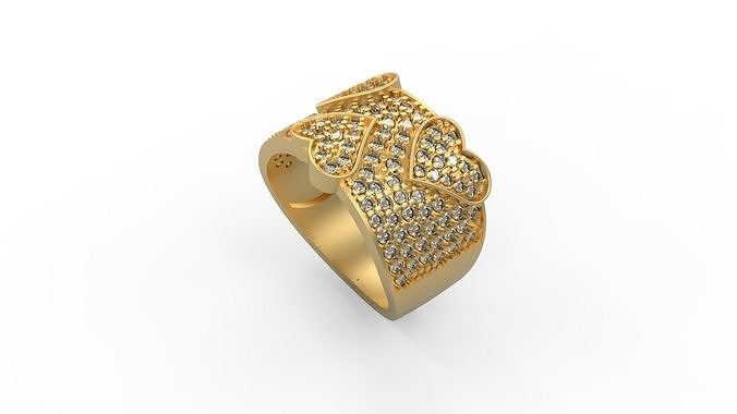 Cocktail Ring 061 3D print model