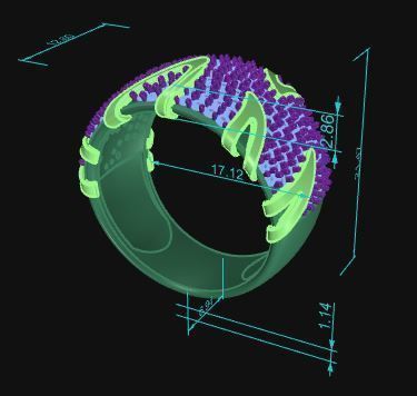 Cocktail Ring 064 3D print model_10