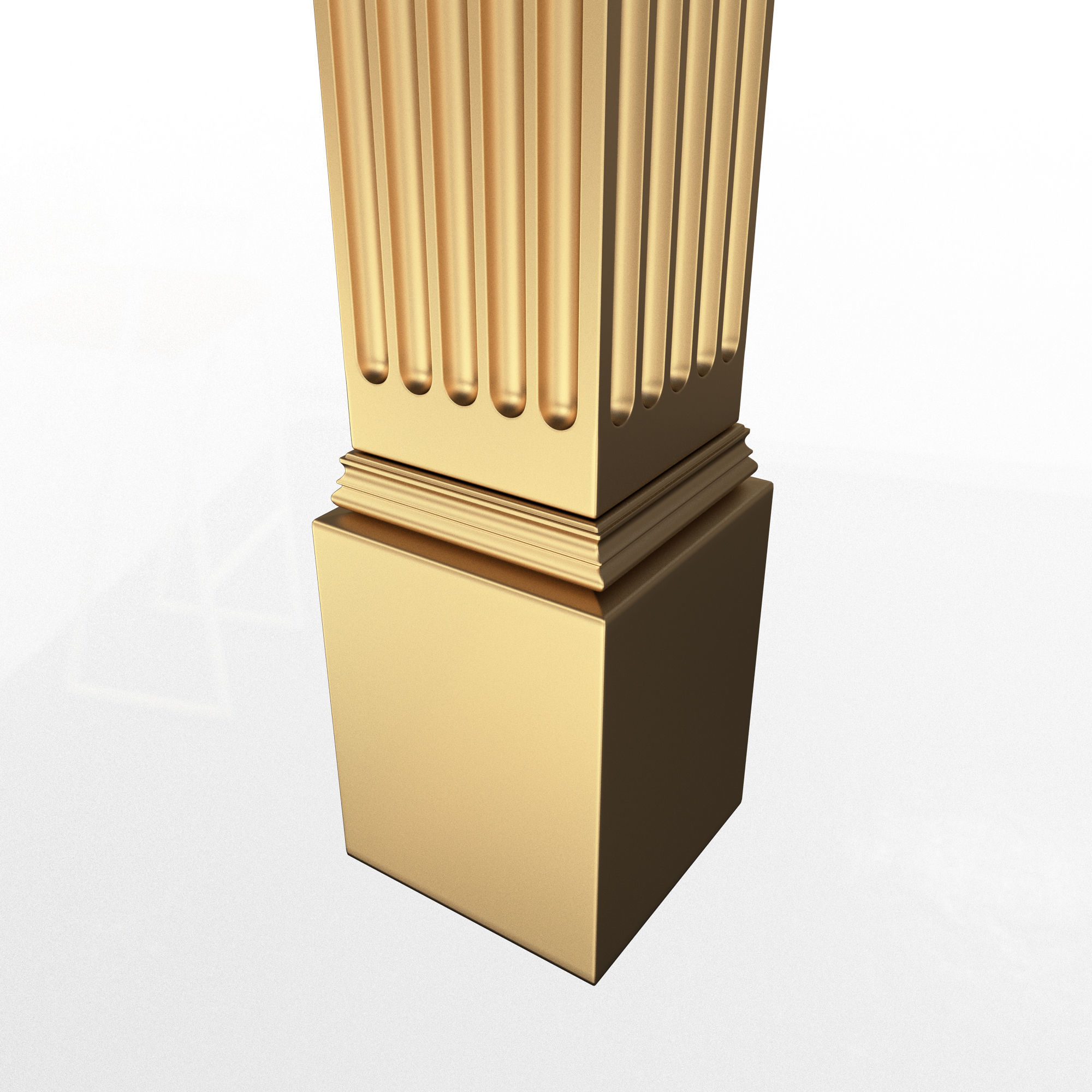 Column Capital 03 Low-poly 3D model_2