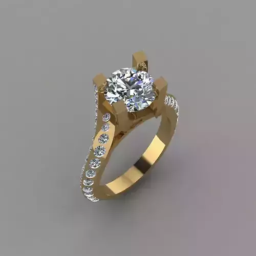 Beautiful Daimond Solid ring 