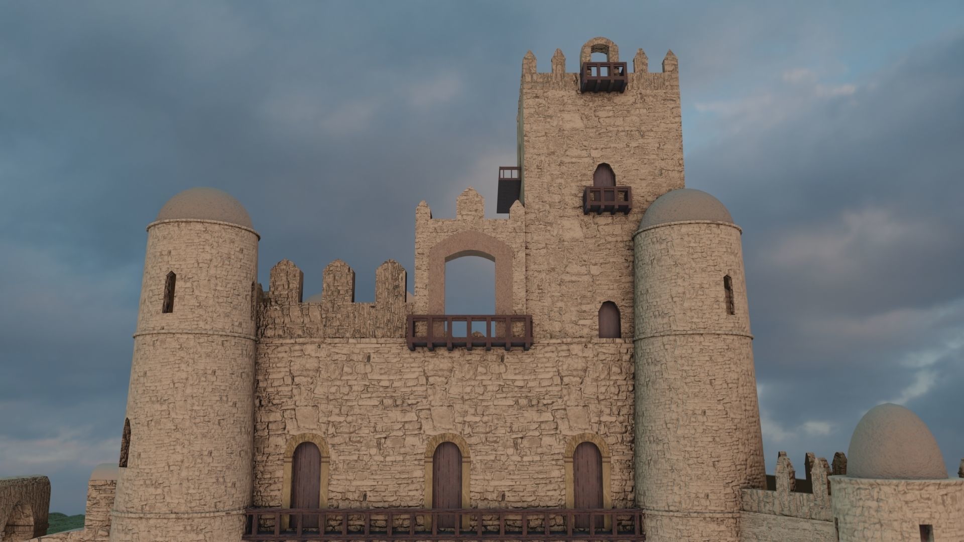 Gonder Fasiledes Fortress 3D model_6