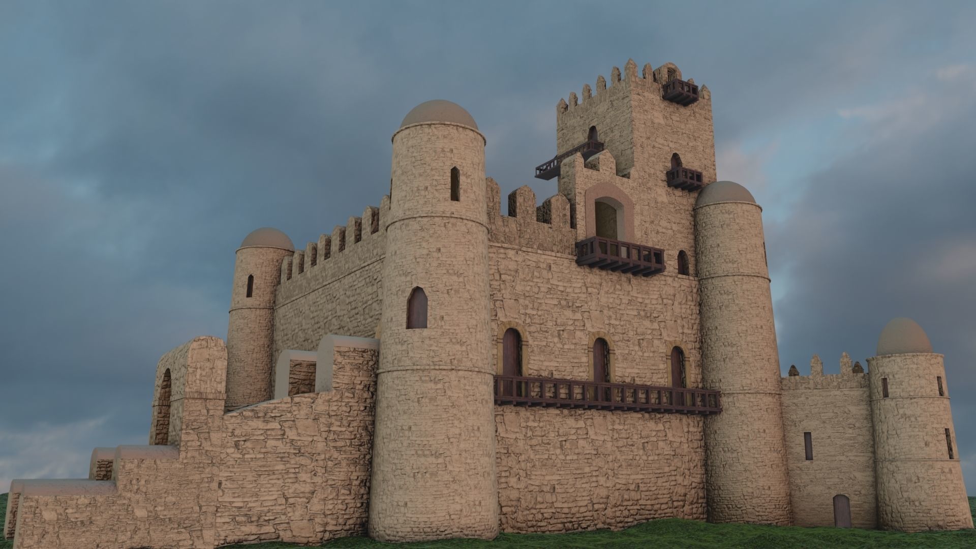 Gonder Fasiledes Fortress 3D model_5