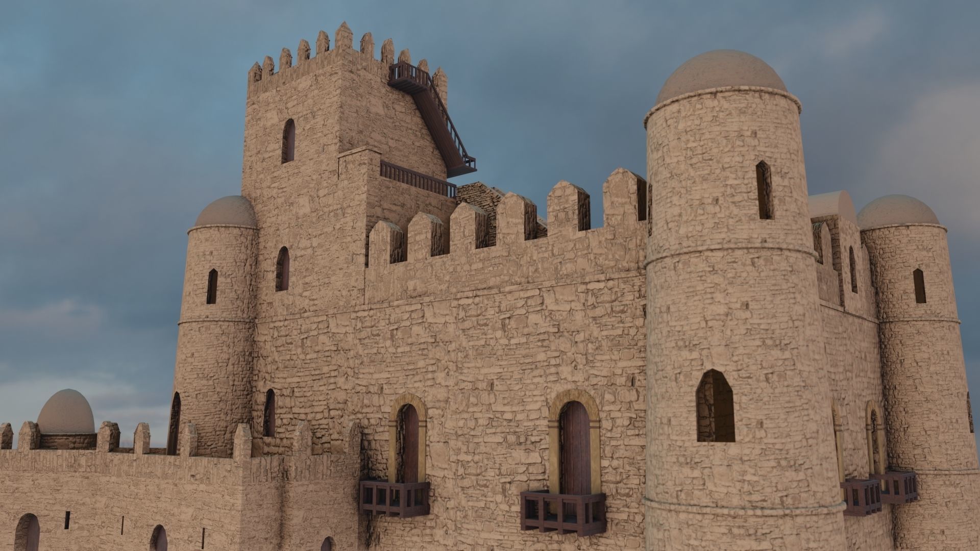 Gonder Fasiledes Fortress 3D model_2