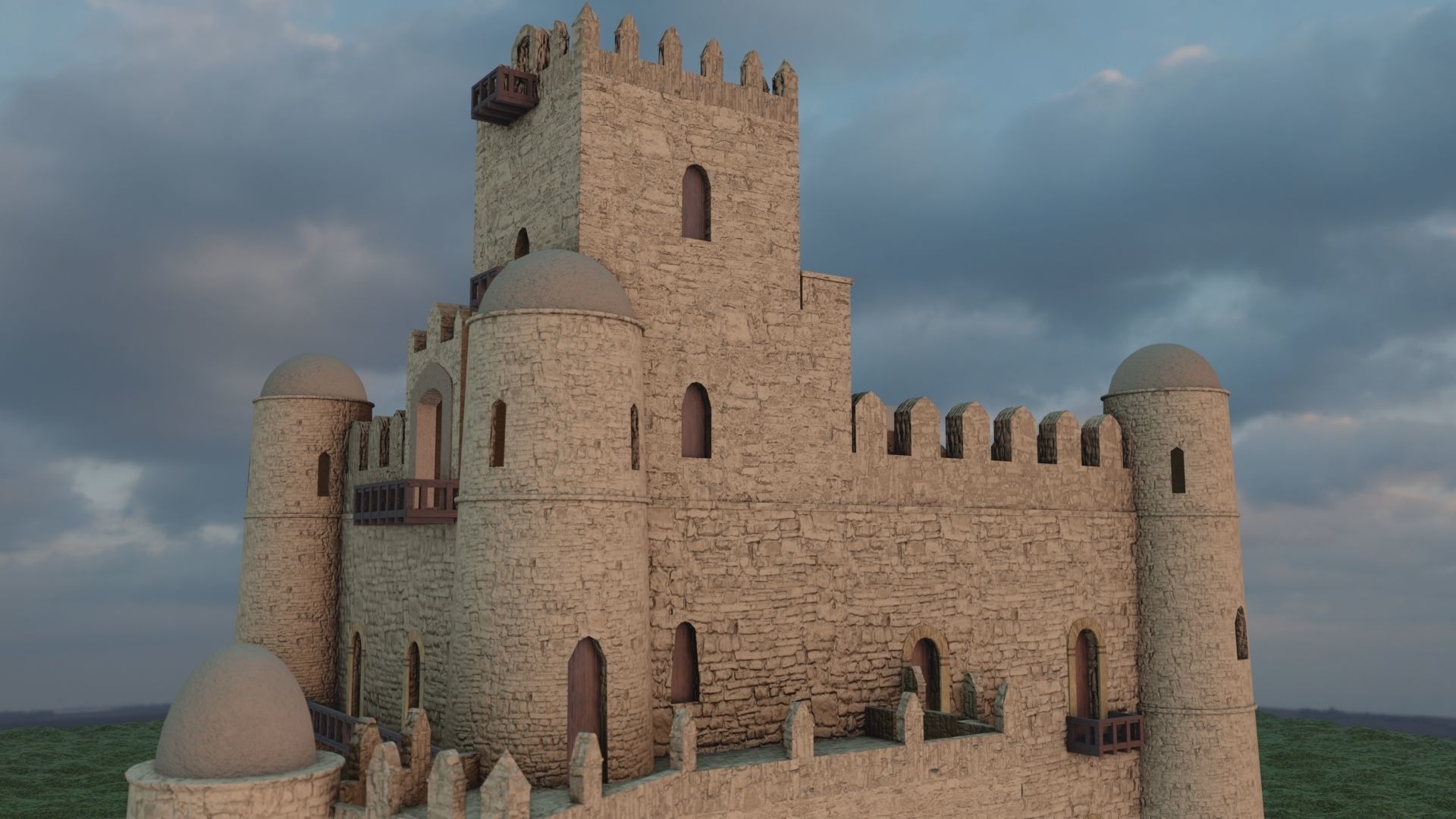 Gonder Fasiledes Fortress 3D model_3