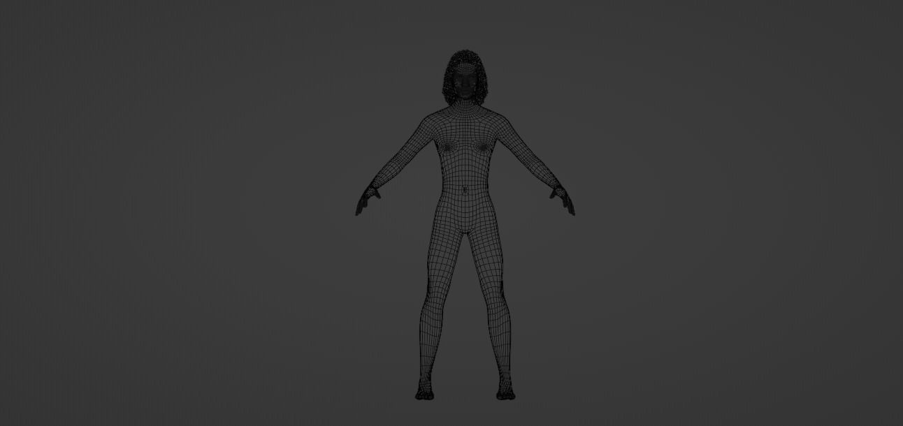 Dreadlocks African Hair 3D model_22