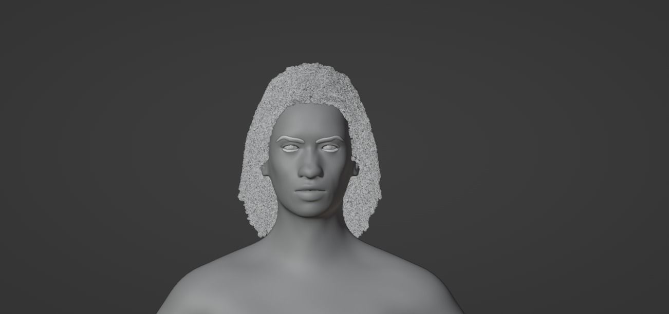 Dreadlocks African Hair 3D model_16