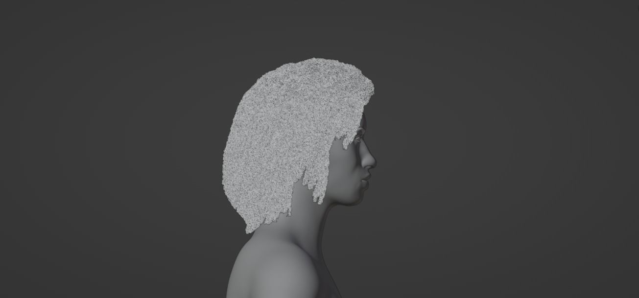 Dreadlocks African Hair 3D model_19