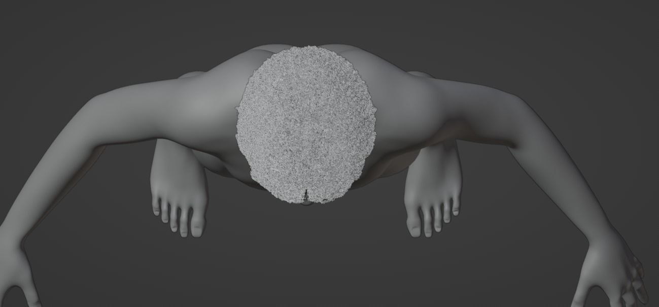 Dreadlocks African Hair 3D model_13