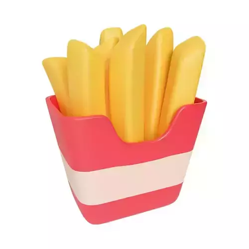 Cartoon Fried Potato