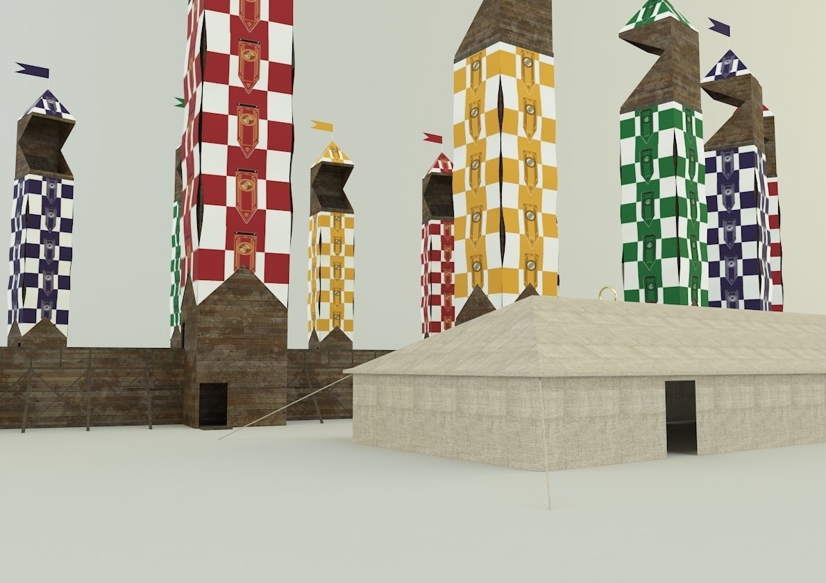 quidditch stadium 3d model 3D model_3