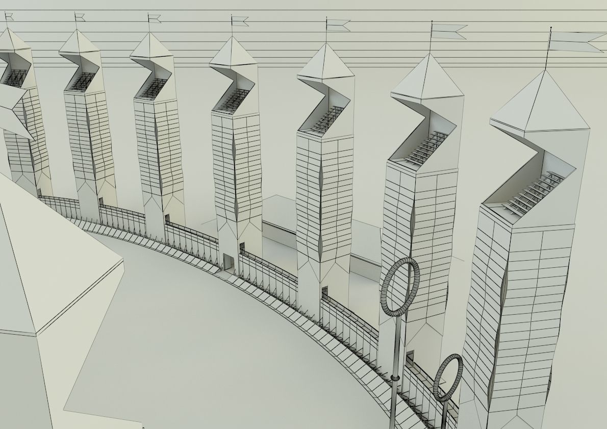 quidditch stadium 3d model 3D model_11