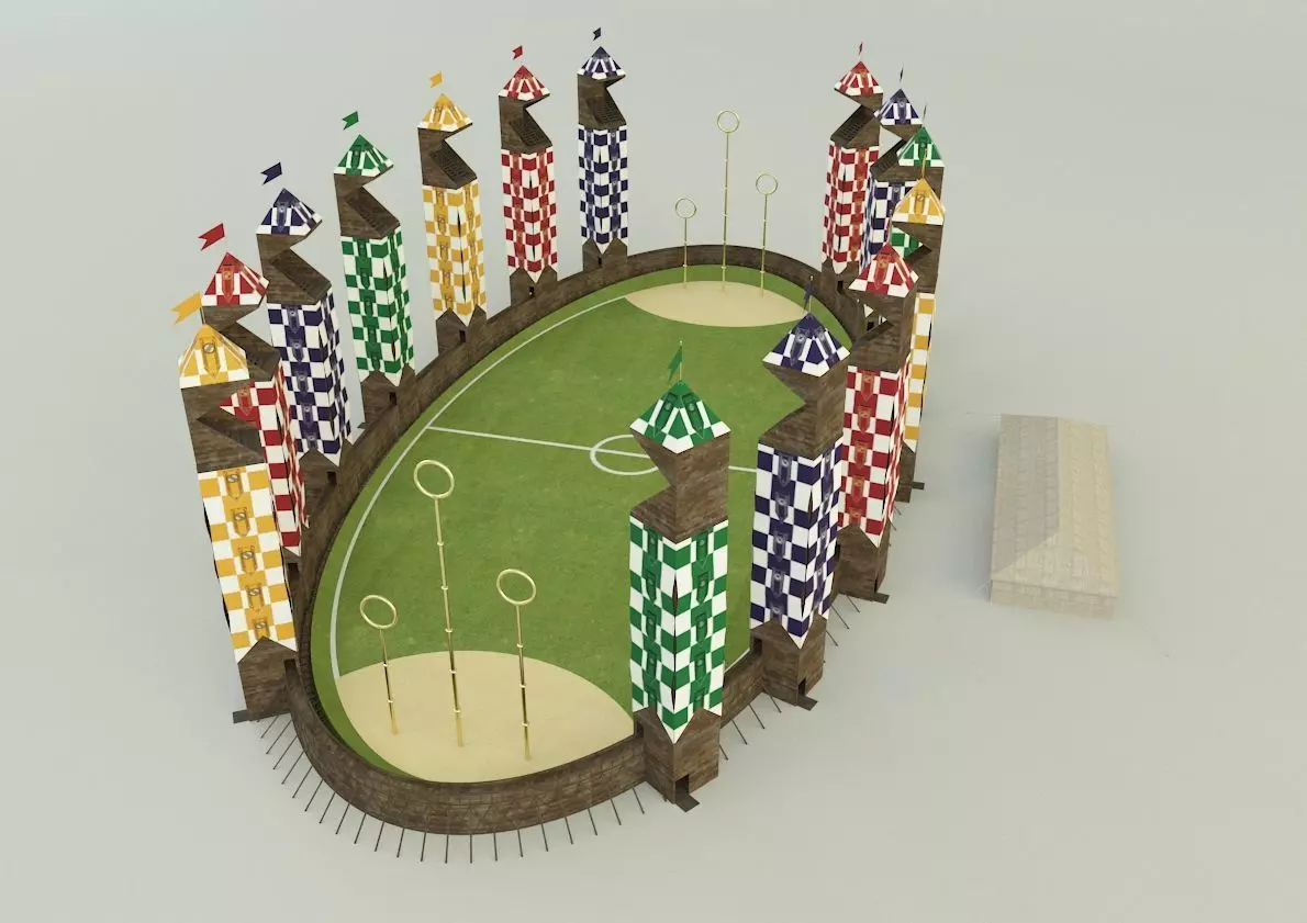 quidditch stadium 3d model 3D model_0