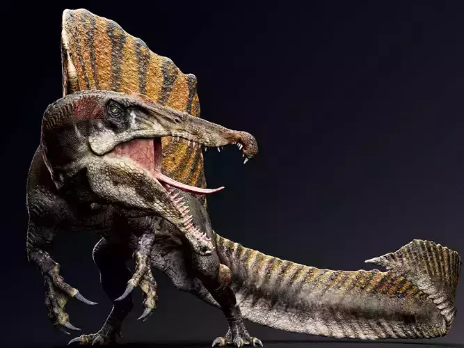 Spinosaurus 2020 Unreal Engine and Unity Projects Low-poly 3D model