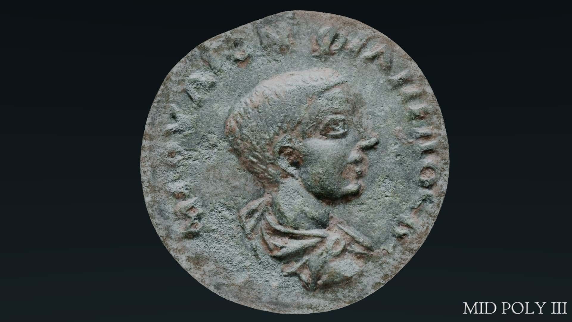 Lykaonia Coin 1 Low-poly 3D model_67