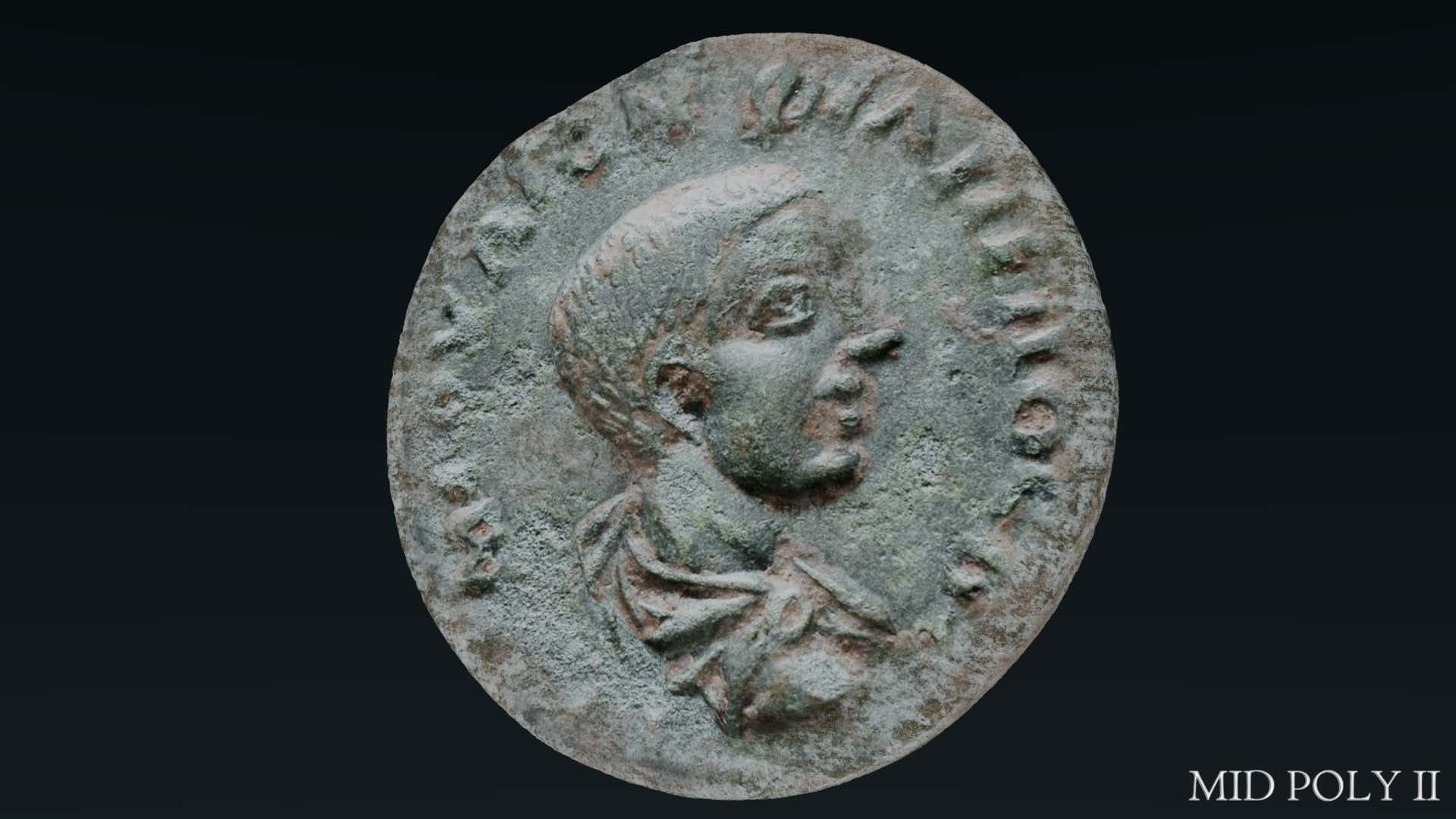 Lykaonia Coin 1 Low-poly 3D model_55