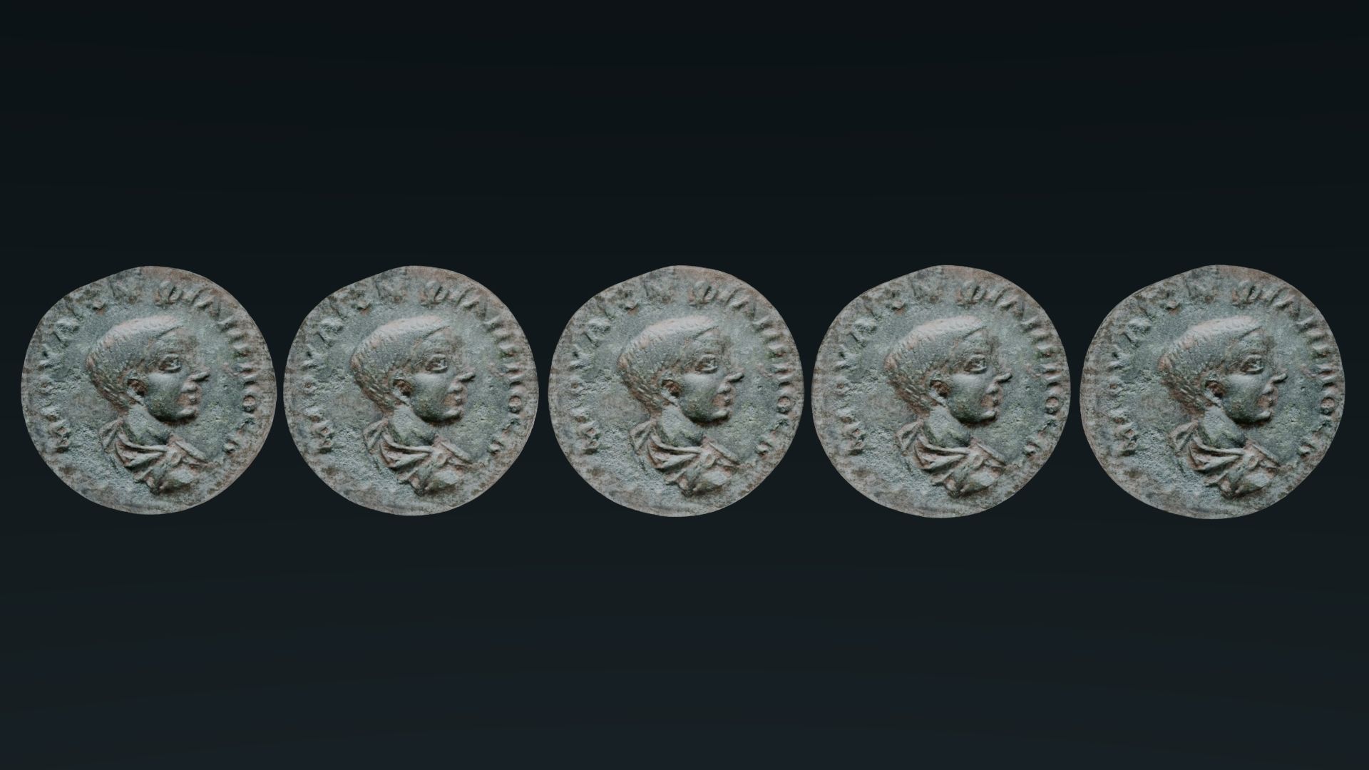 Lykaonia Coin 1 Low-poly 3D model_84