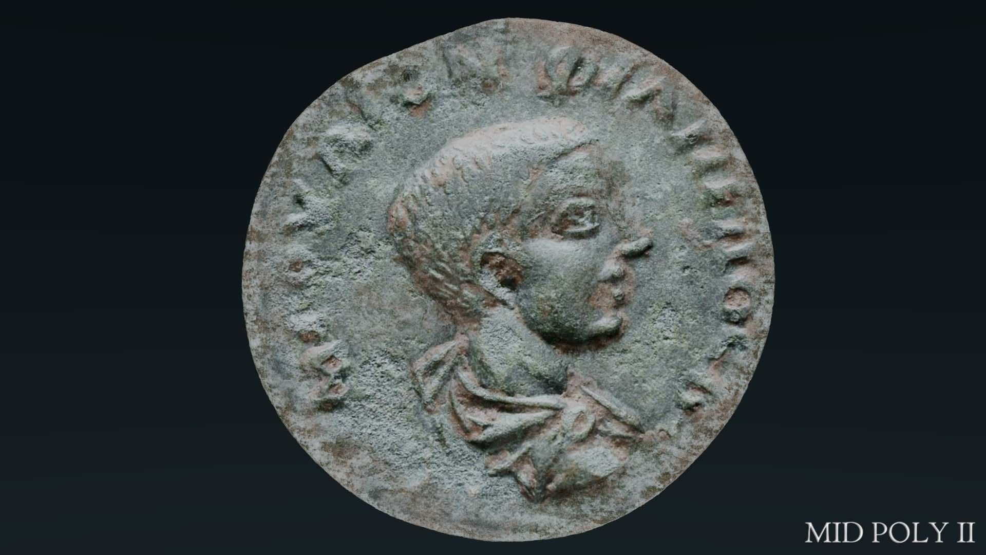 Lykaonia Coin 1 Low-poly 3D model_54