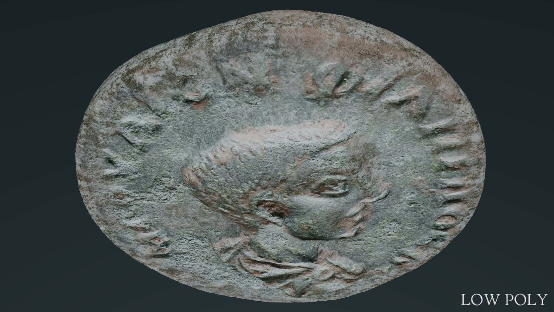 Lykaonia Coin 1 Low-poly 3D model_31