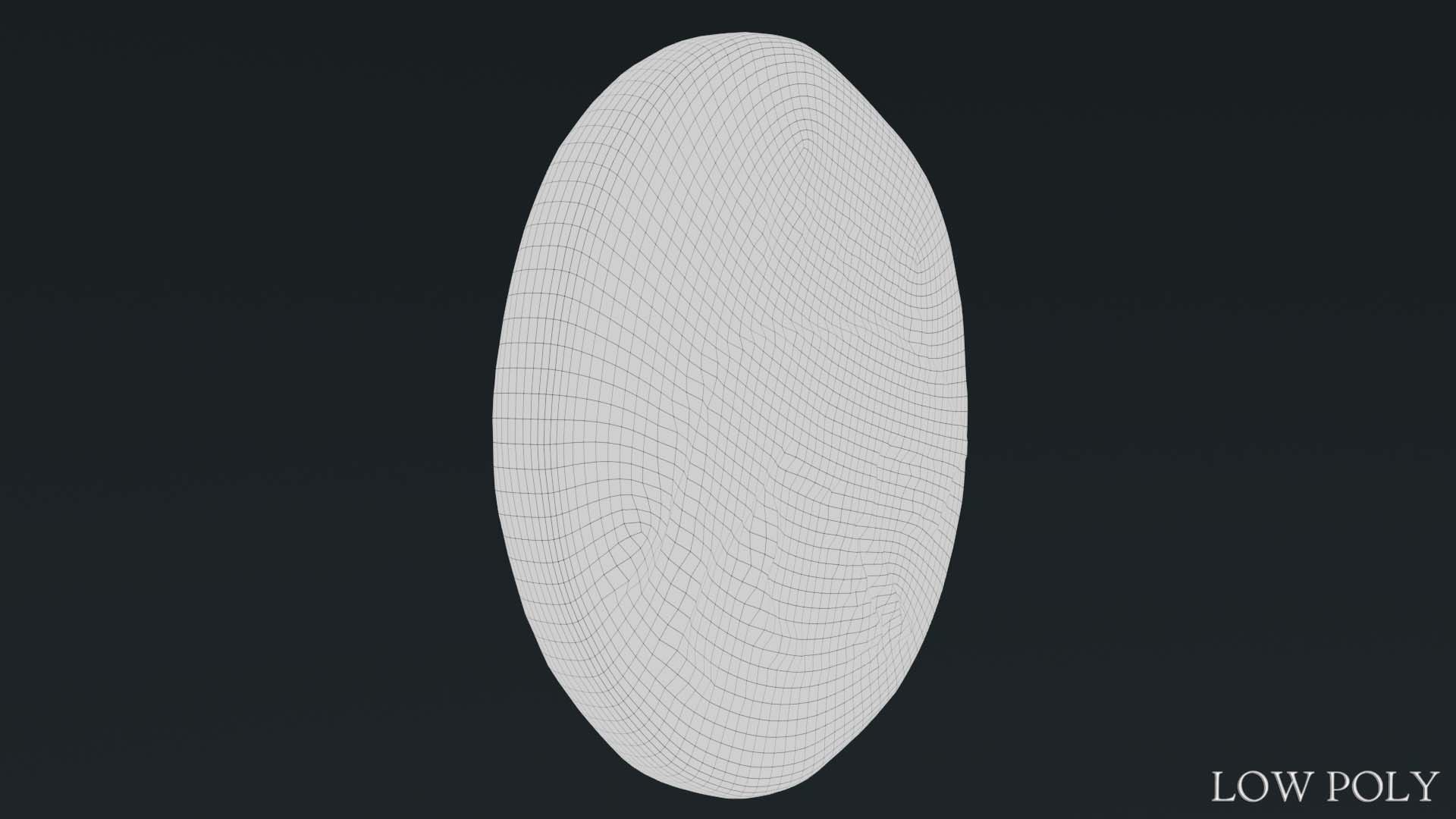 Lykaonia Coin 1 Low-poly 3D model_26