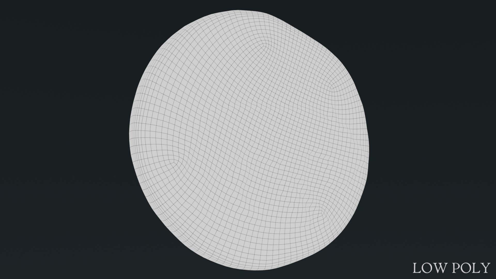 Lykaonia Coin 1 Low-poly 3D model_28