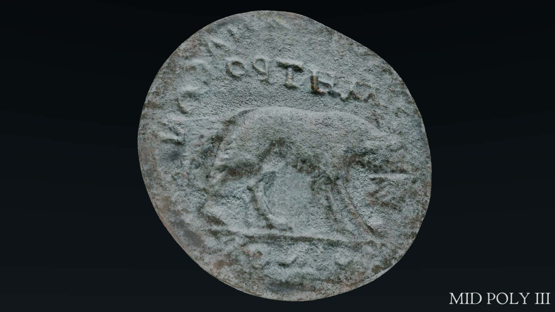 Lykaonia Coin 1 Low-poly 3D model_72