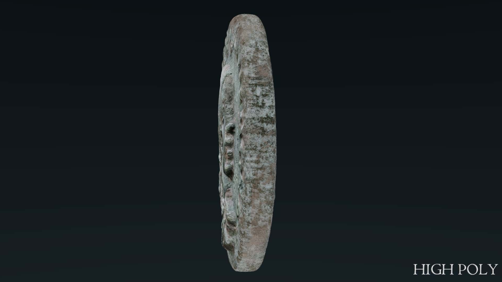 Lykaonia Coin 1 Low-poly 3D model_6