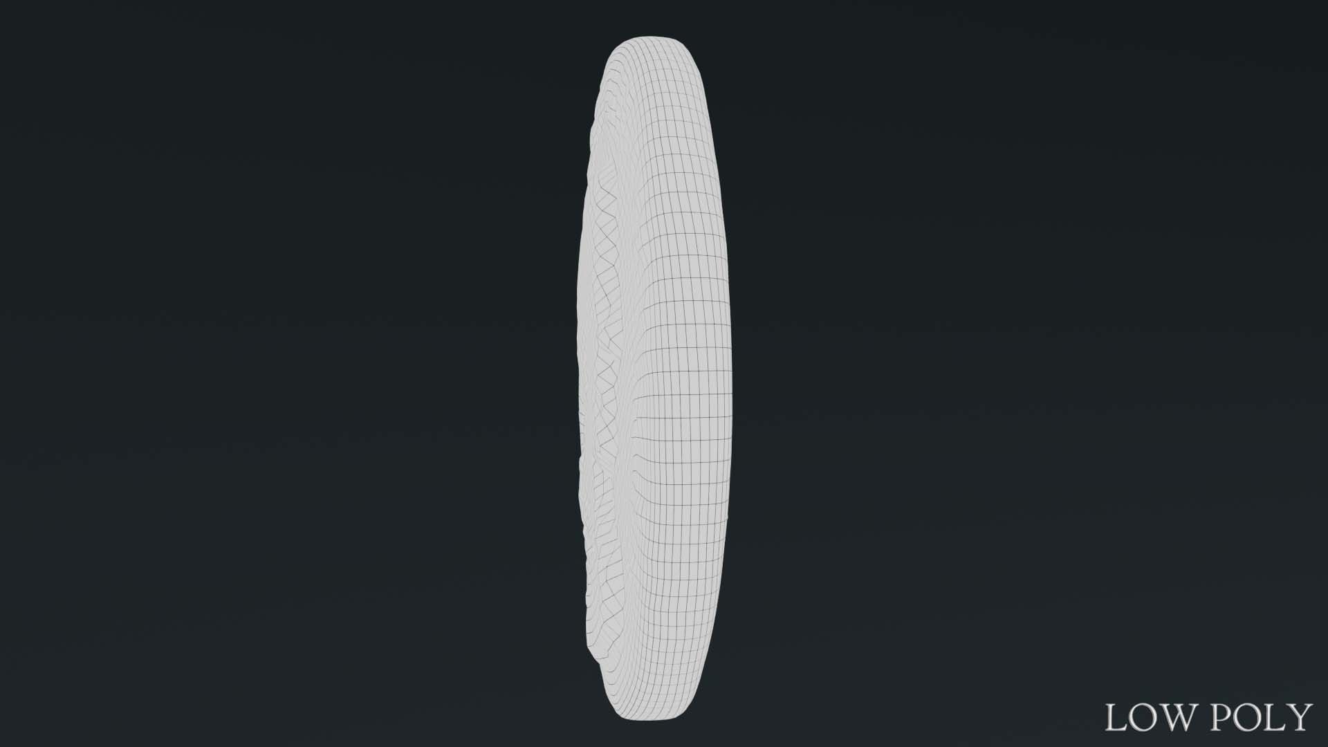 Lykaonia Coin 1 Low-poly 3D model_24