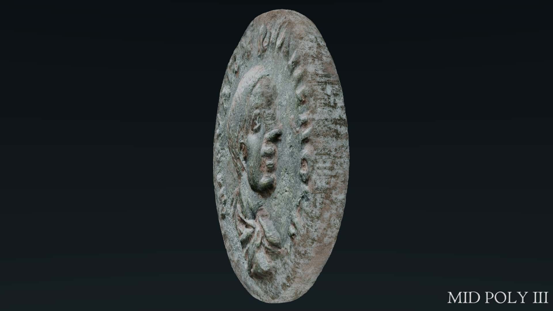 Lykaonia Coin 1 Low-poly 3D model_70