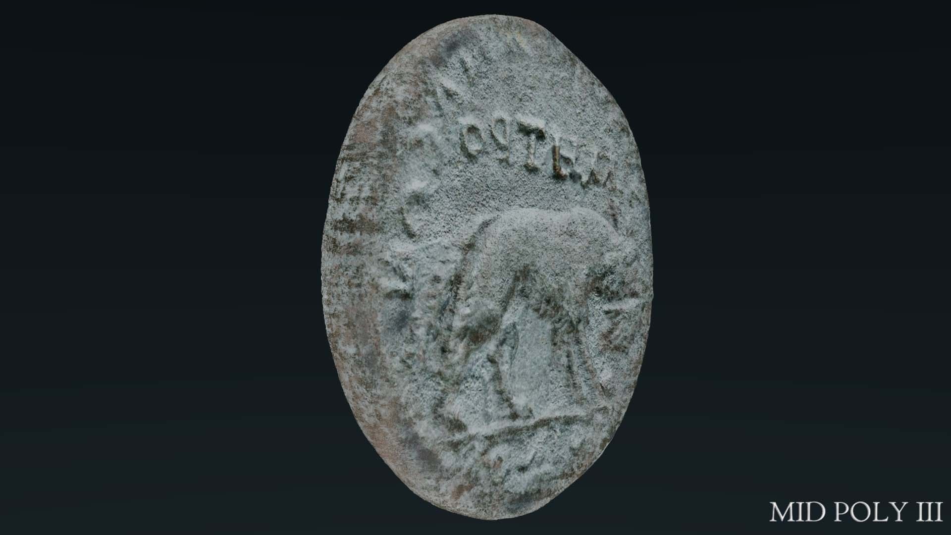 Lykaonia Coin 1 Low-poly 3D model_71