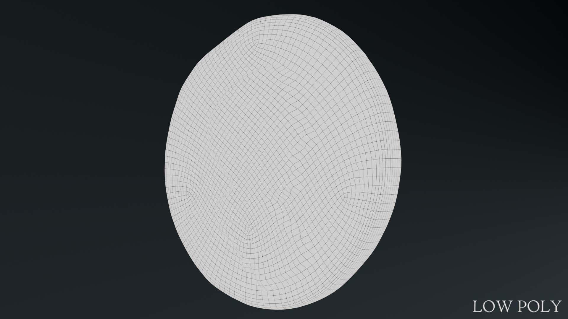 Lykaonia Coin 1 Low-poly 3D model_22