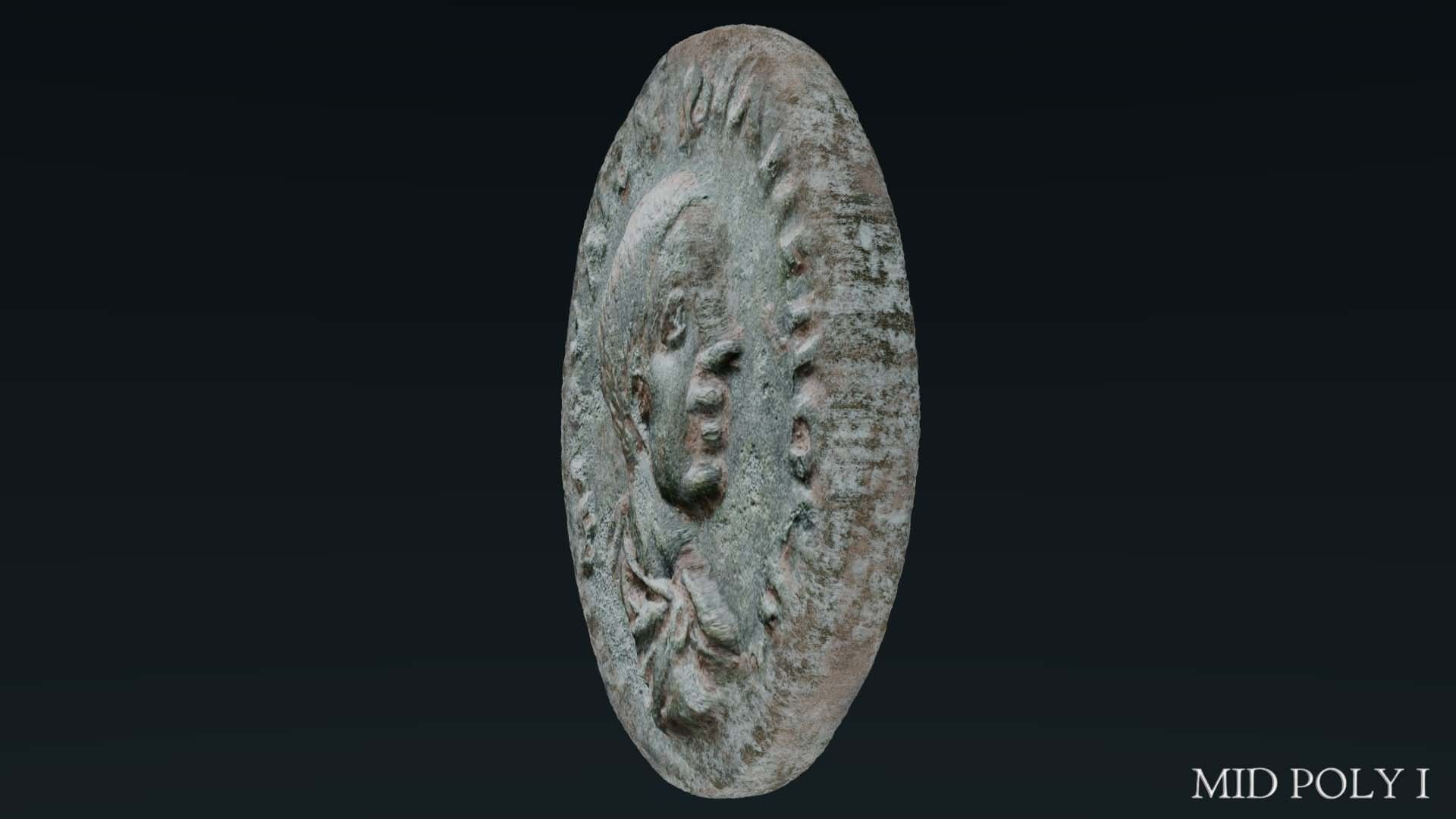 Lykaonia Coin 1 Low-poly 3D model_44