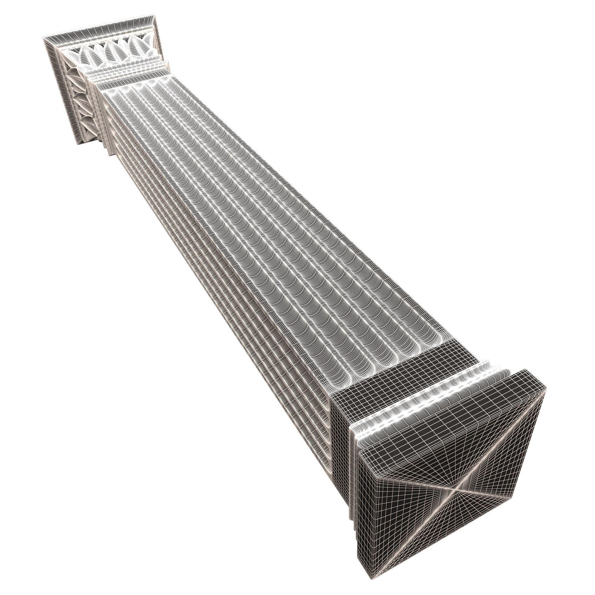 Column Capital 0402 Low-poly 3D model_11