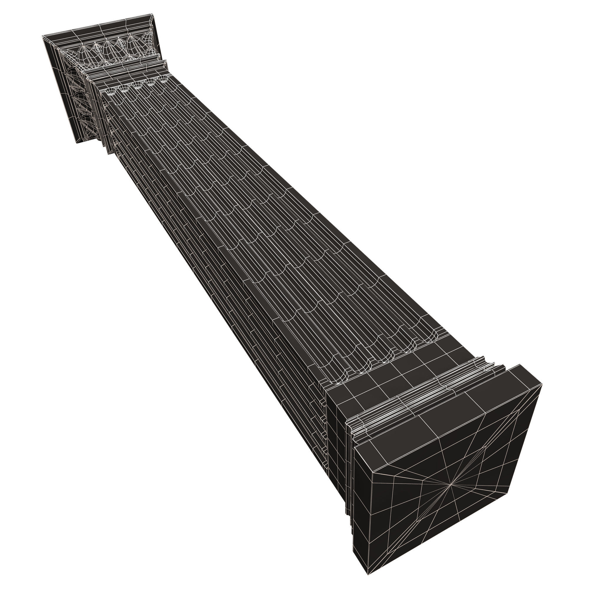 Column Capital 0402 Low-poly 3D model_17