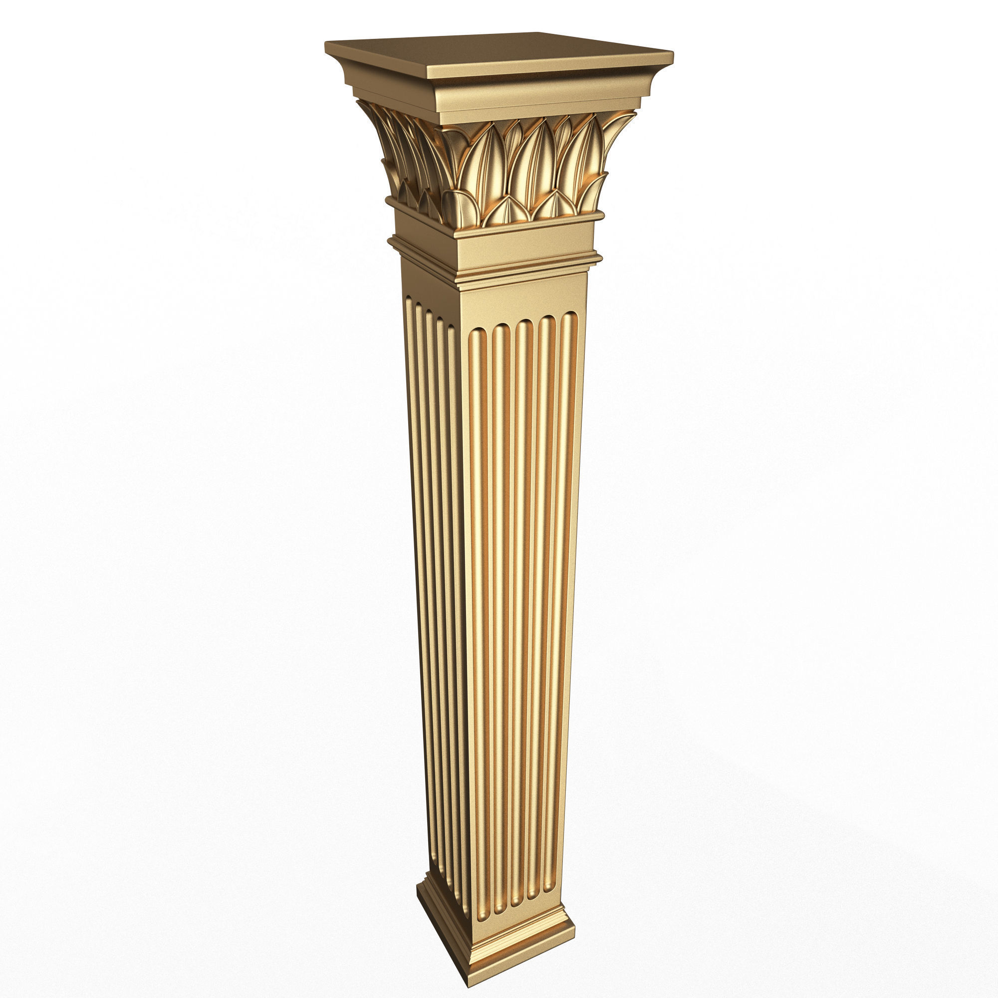 Column Capital 0402 Low-poly 3D model_1