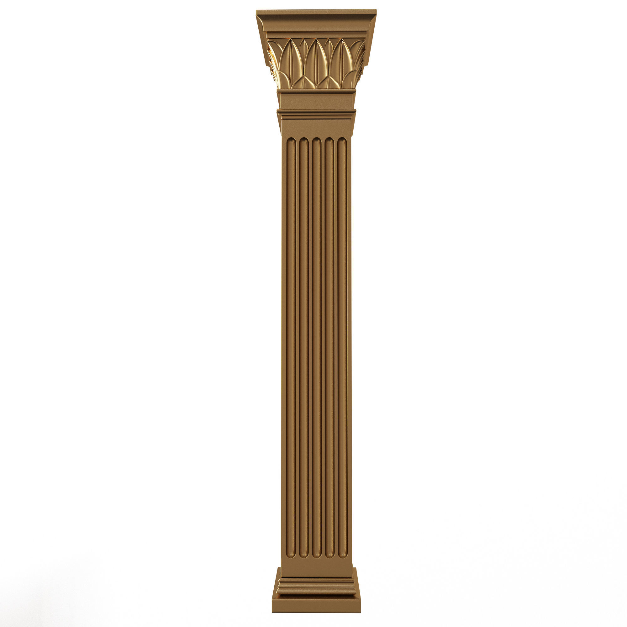 Column Capital 0402 Low-poly 3D model_4