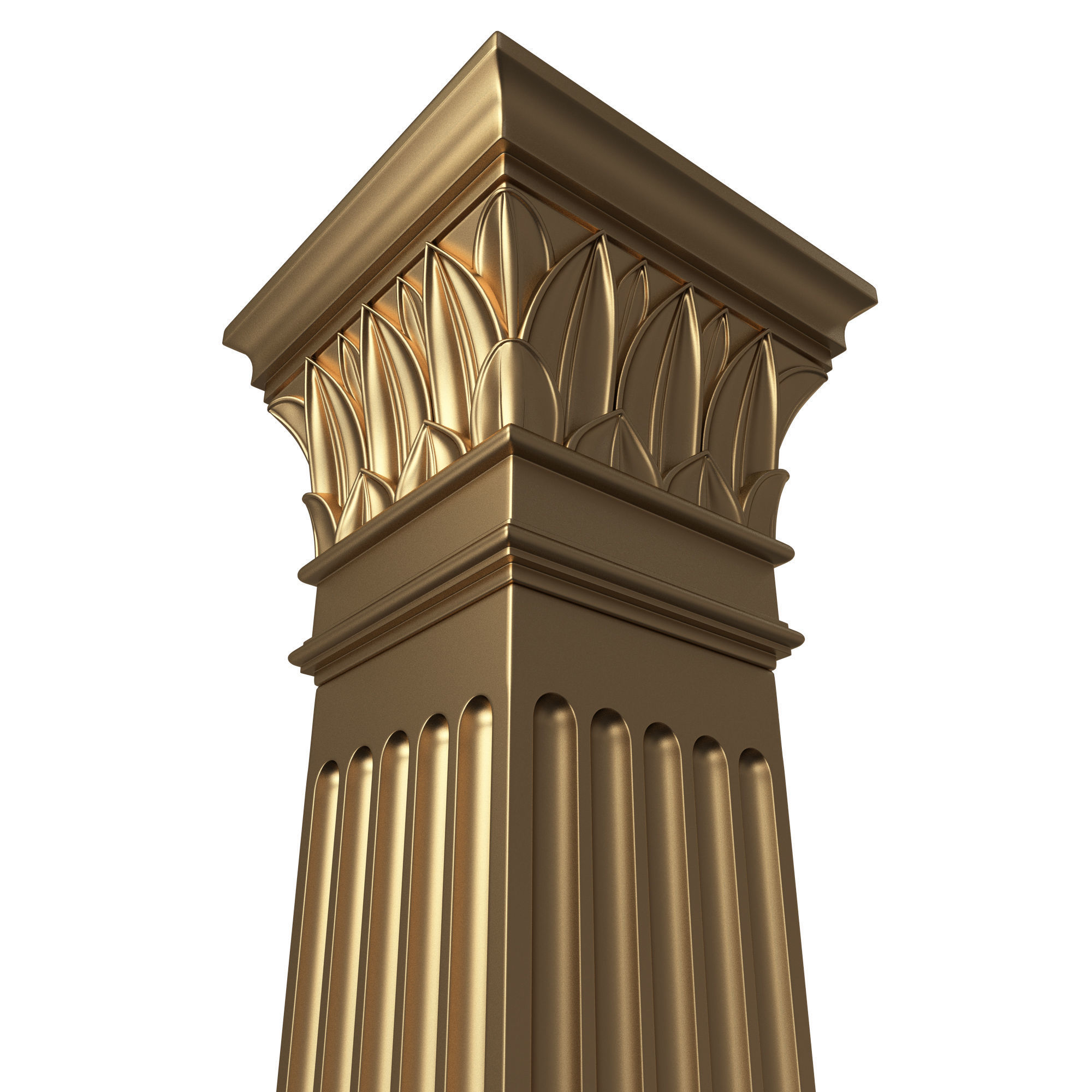 Column Capital 0402 Low-poly 3D model_2