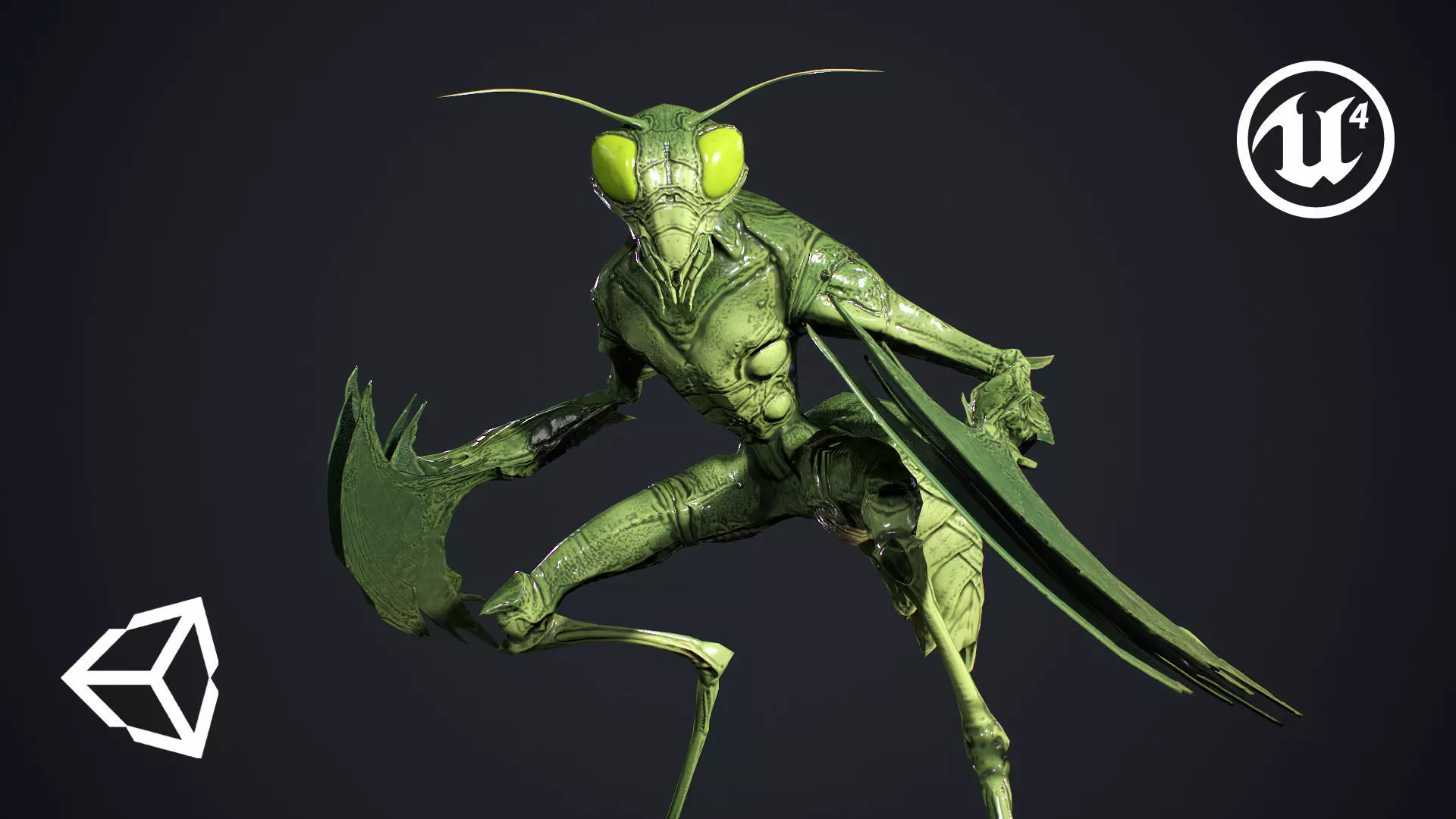 Insect Creature 2 Low-poly 3D model_0