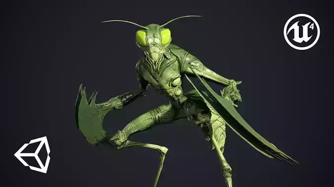 Insect Creature 2 Low-poly 3D model