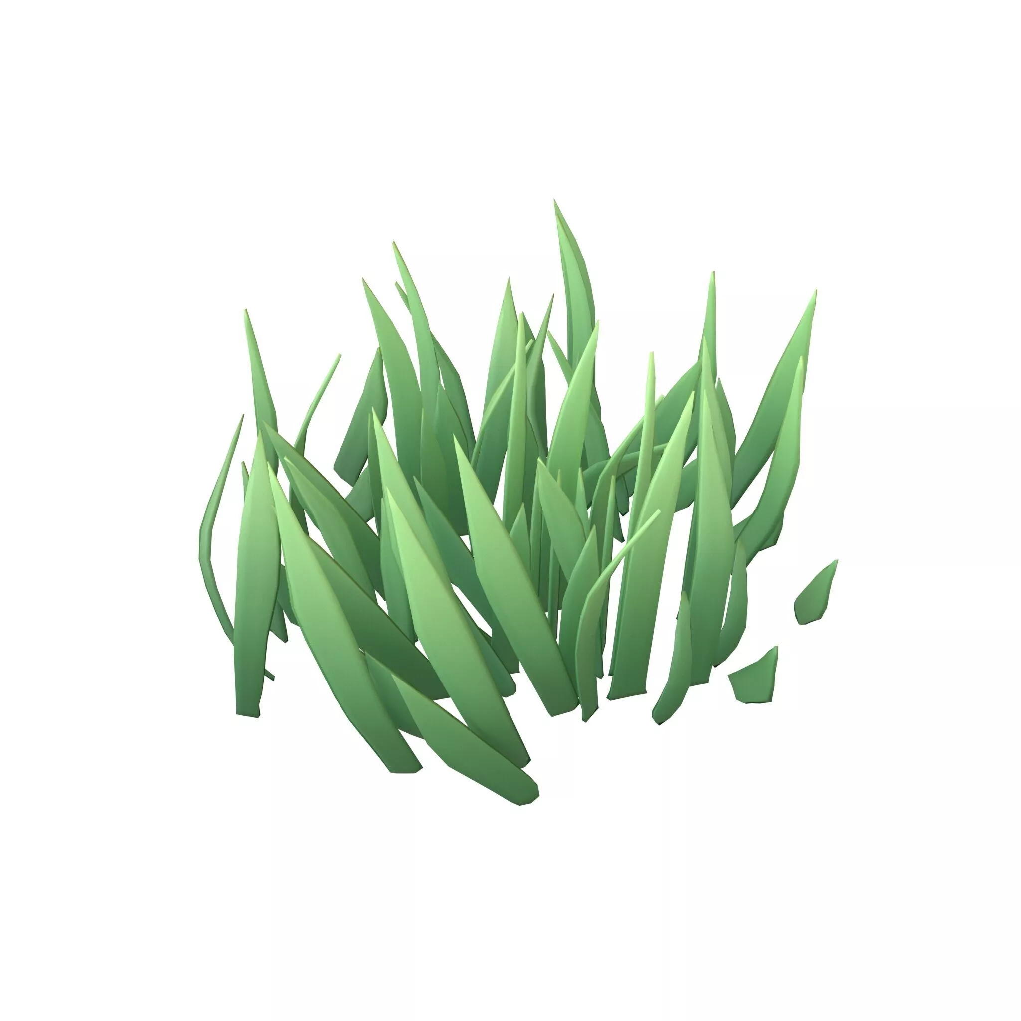 Cartoon Grass v2 001 Low-poly 3D model