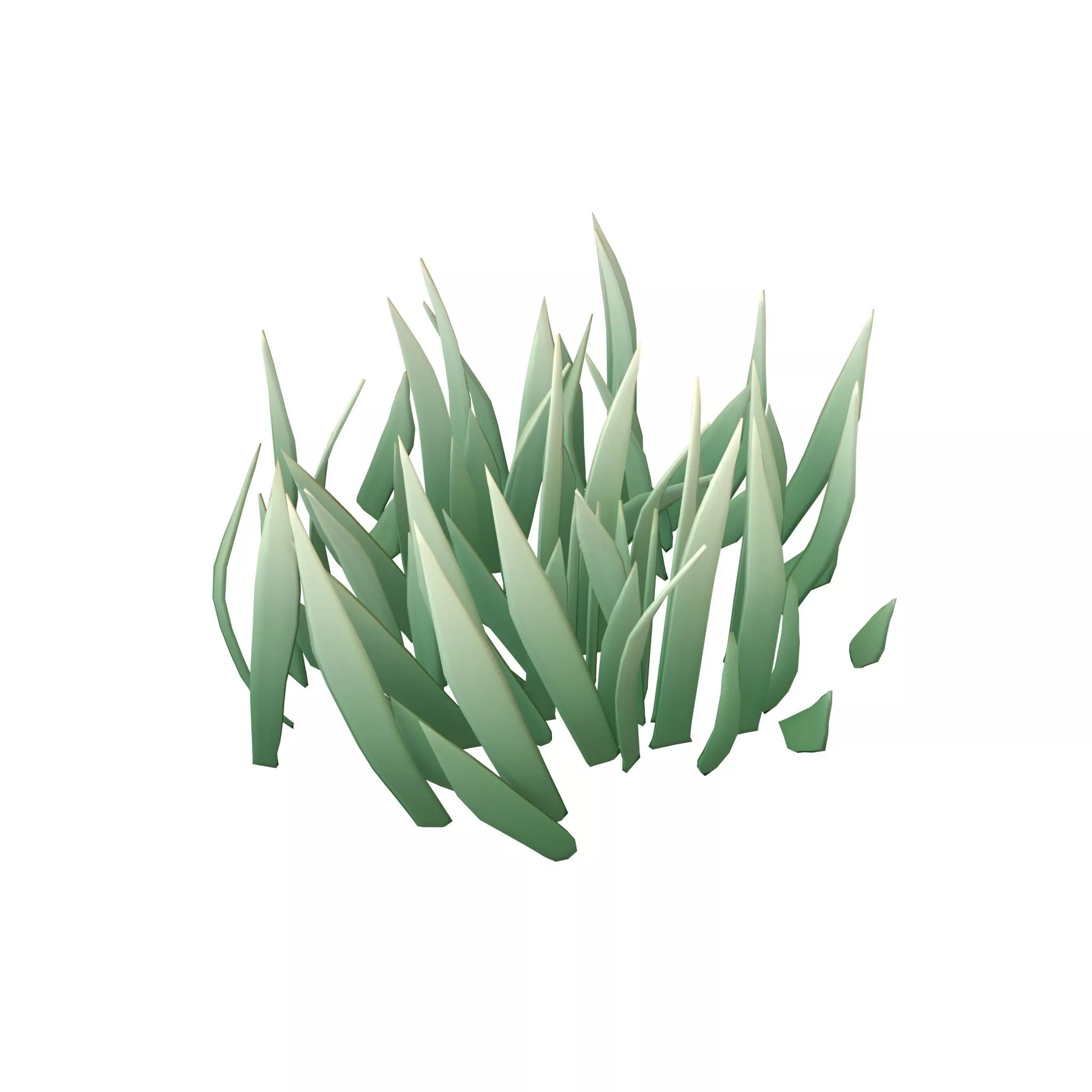 Cartoon Grass v2 002 Low-poly 3D model