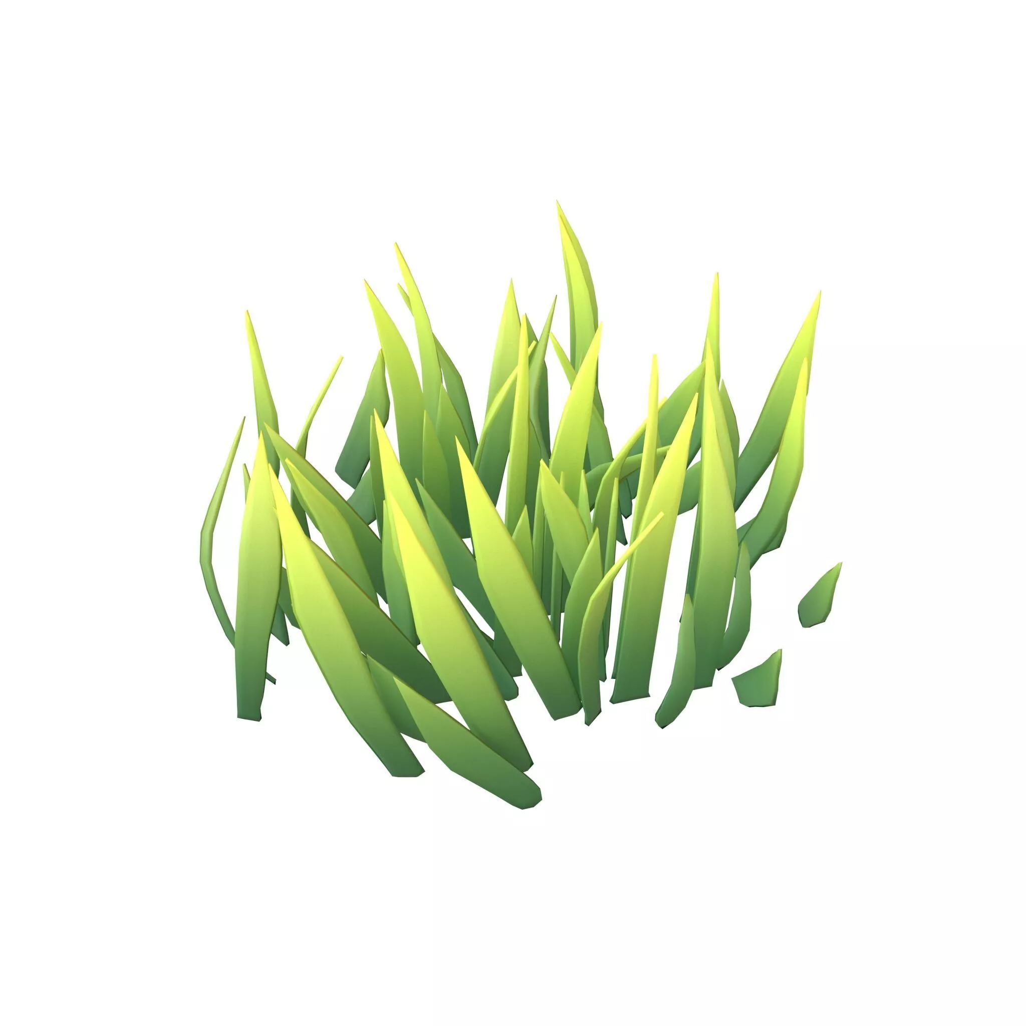 Cartoon Grass v2 003 Low-poly 3D model