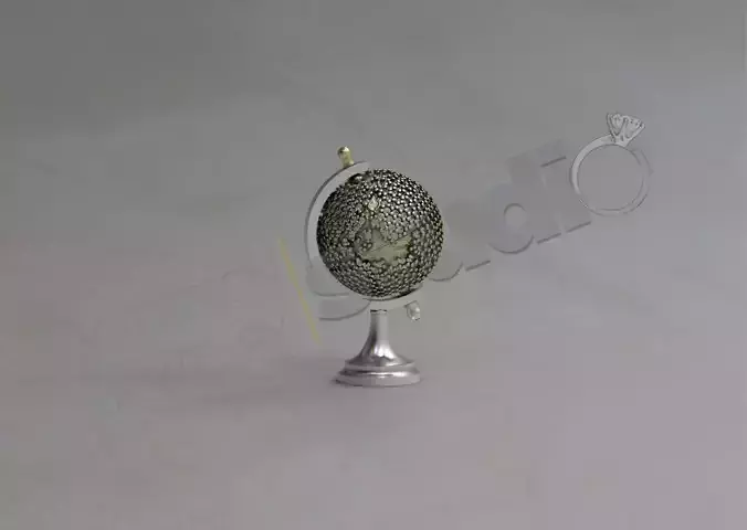 Highly detailed luxur globe pendant