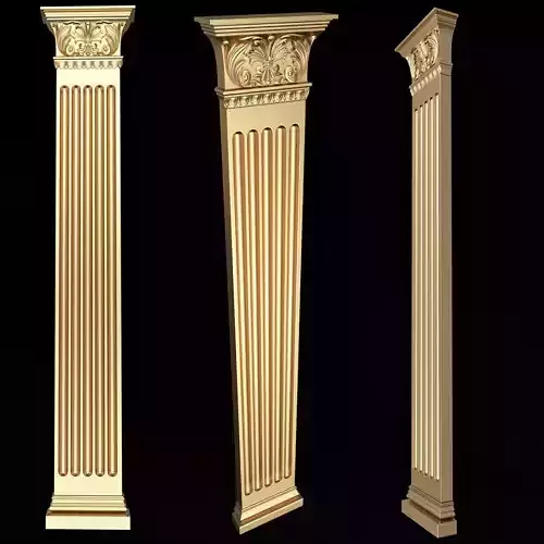 Column Capital 05 Low-poly 3D model