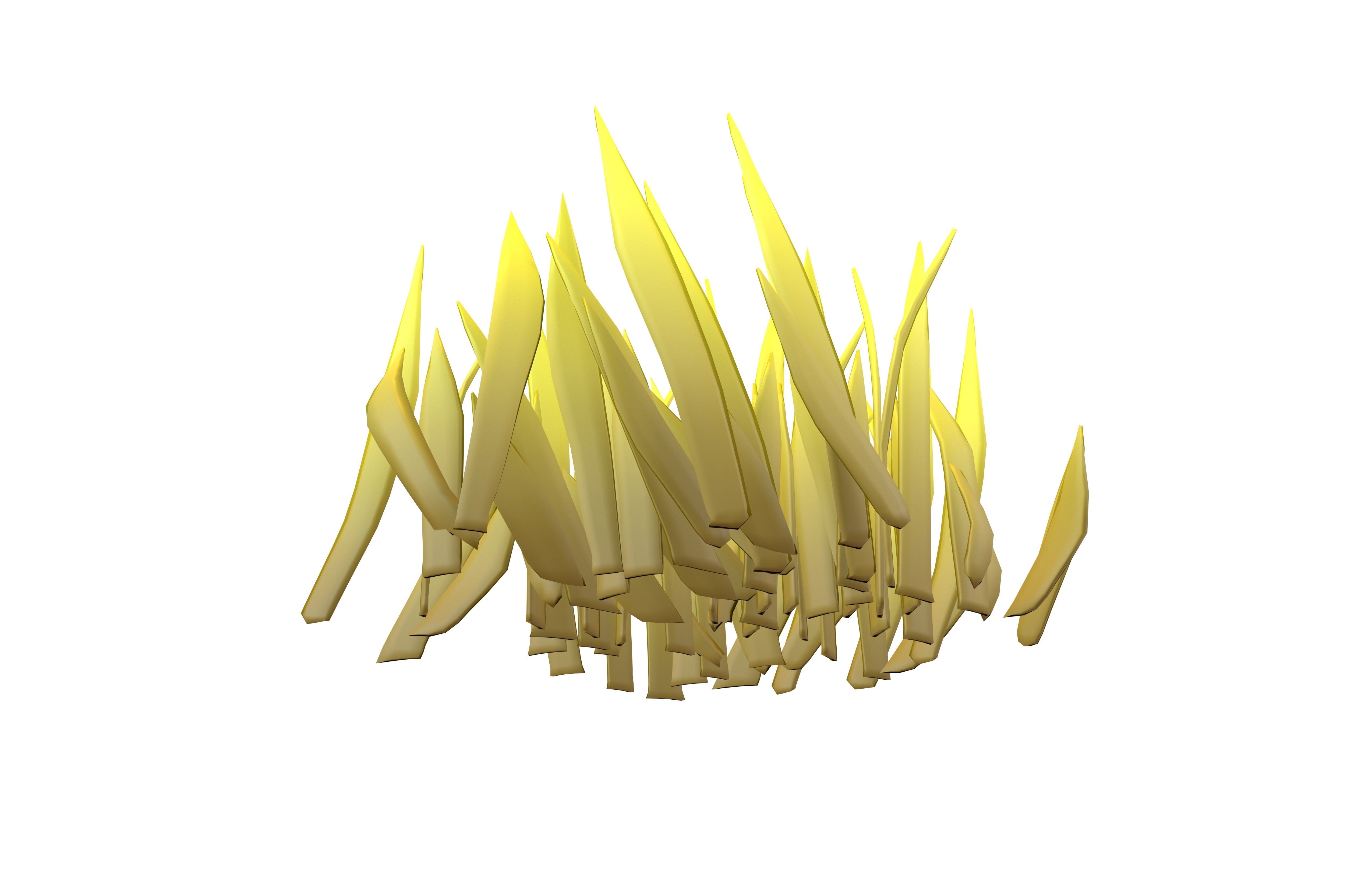 Cartoon Grass v2 005 Low-poly 3D model_1