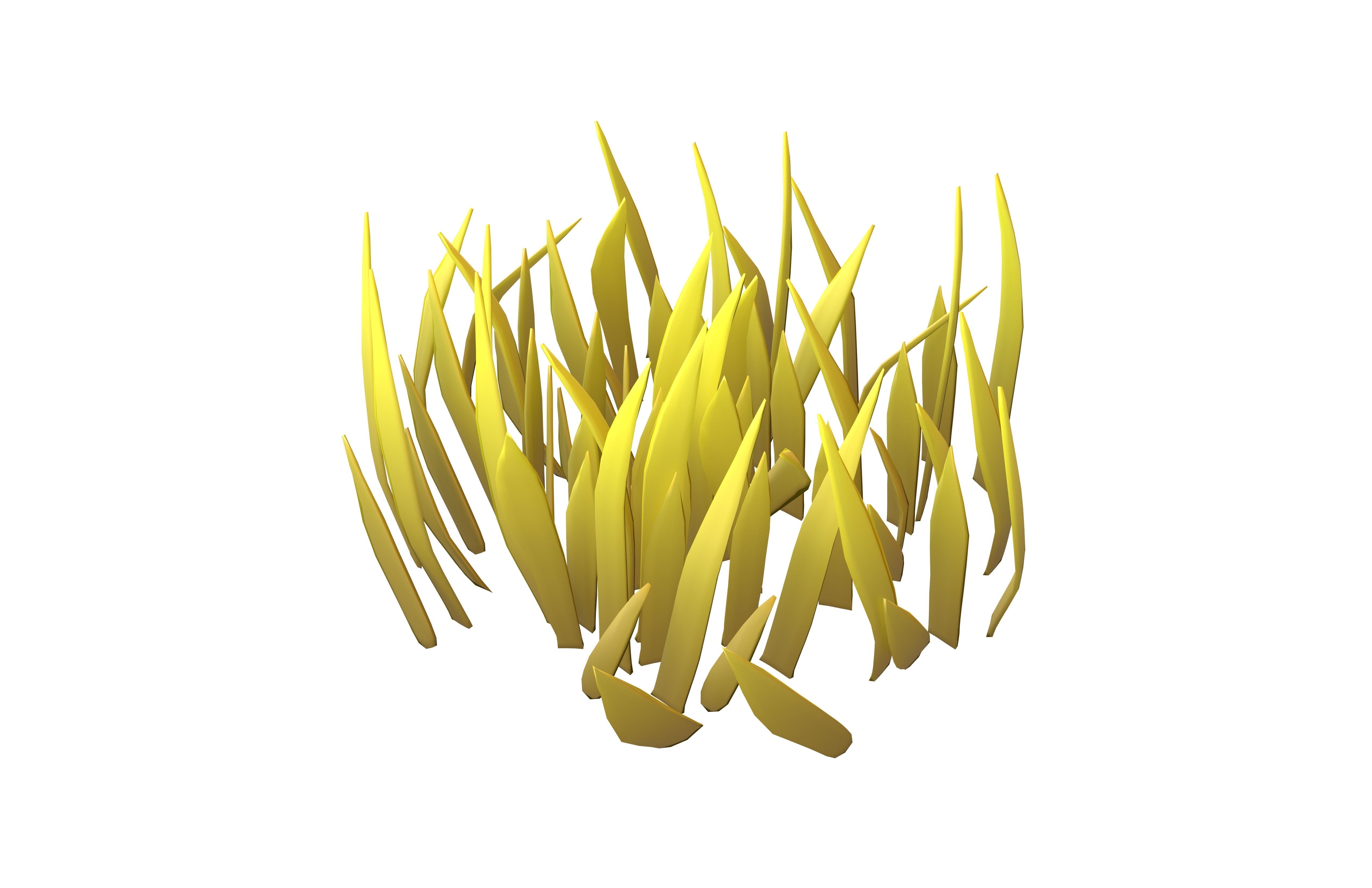 Cartoon Grass v2 005 Low-poly 3D model_3