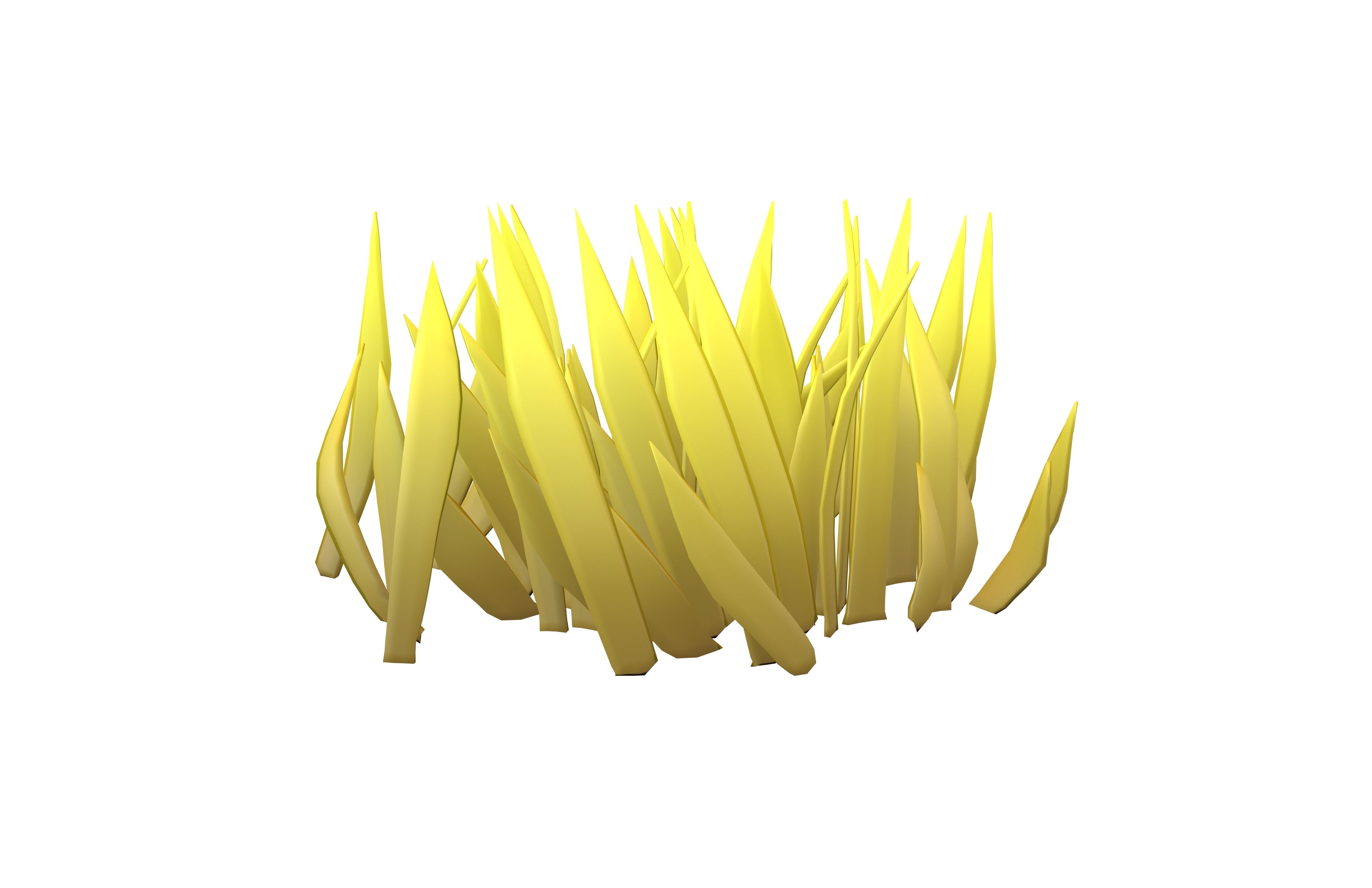 Cartoon Grass v2 005 Low-poly 3D model_2