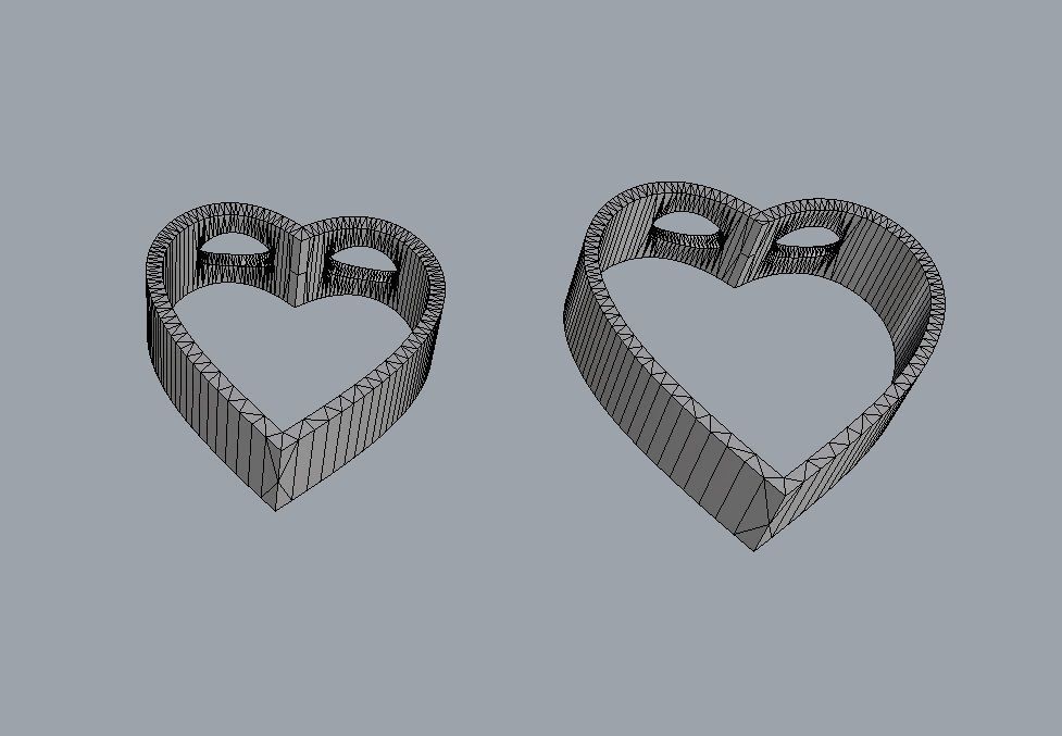 Minimalist Heart Pendants 3D print model_13